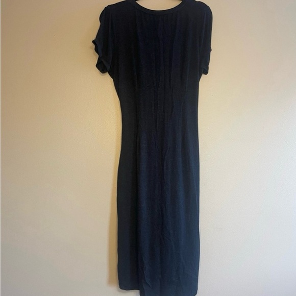Anthropologie Draped Front Short Sleeve Dress Size Medium - Picture 8 of 11